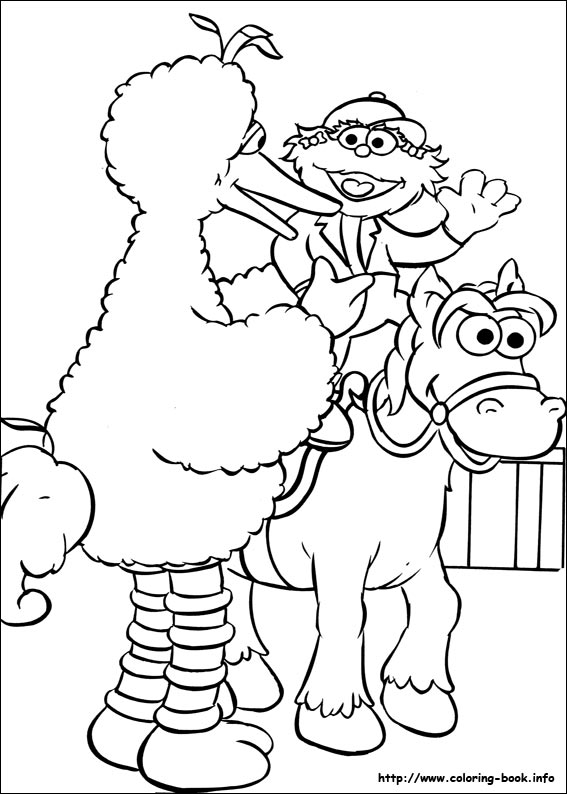 Sesame Street coloring picture